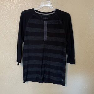 Express striped Henley